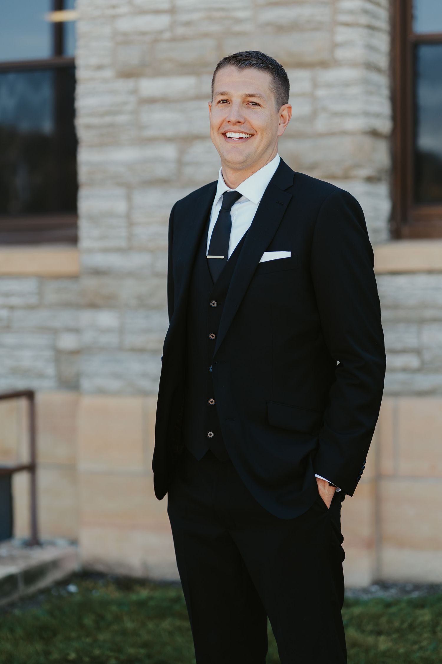 Groom portrait.