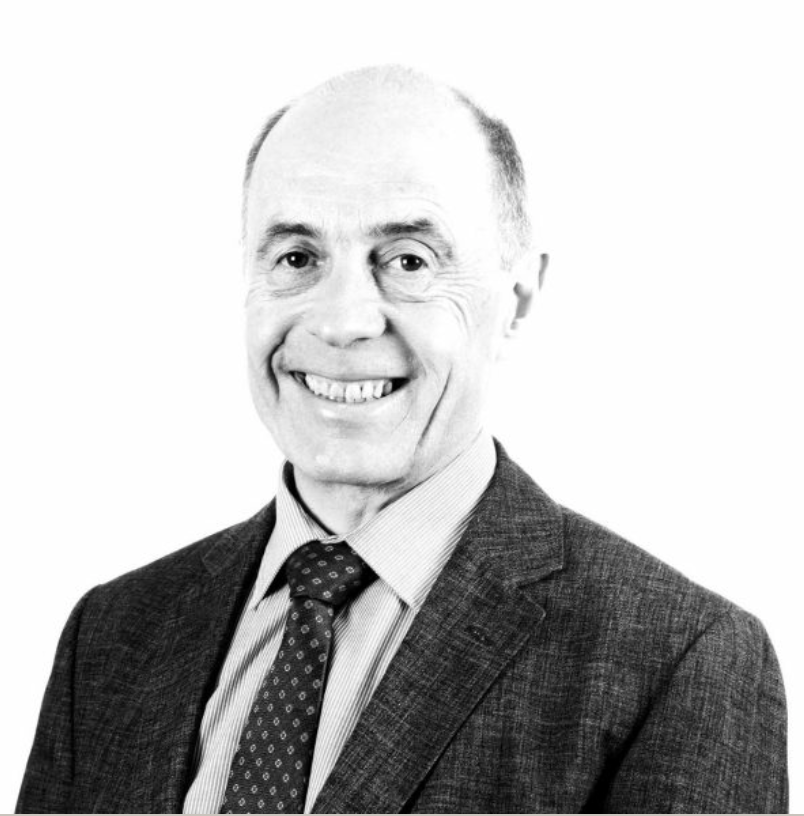 Business portrait series in black and white showing professional expressions.