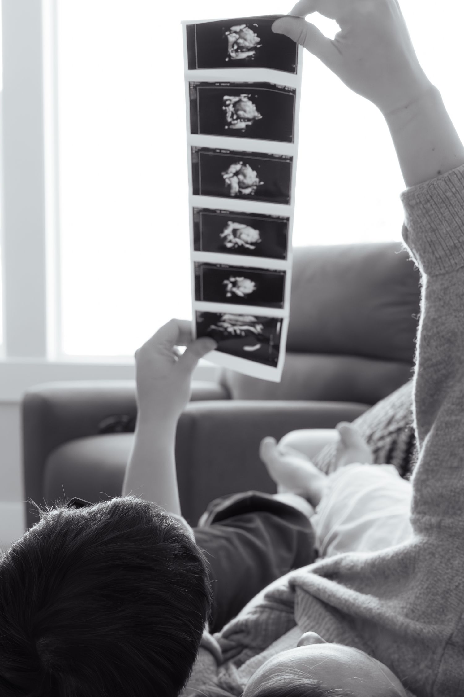 indoor maternity session in Michigan