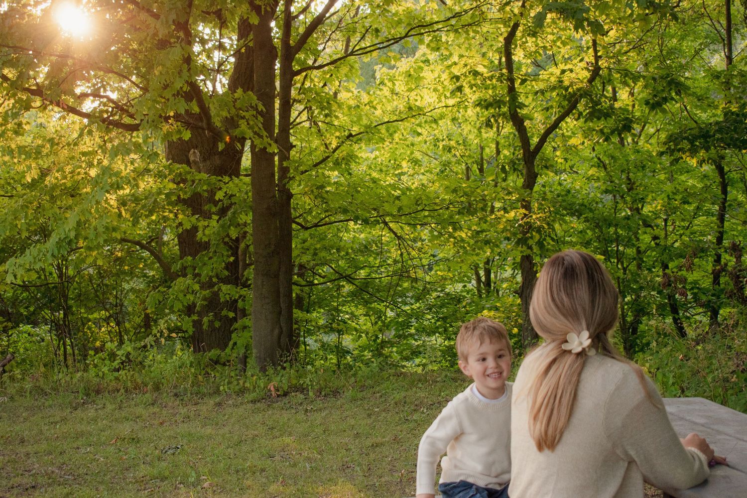 outdoor lifestyle portrait in Michigan