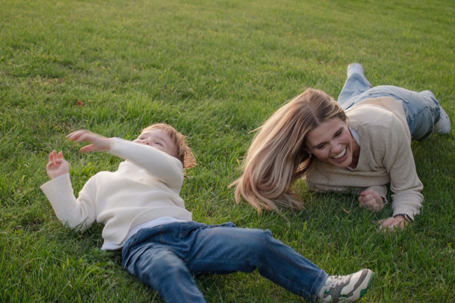 outdoor family session in Michigan