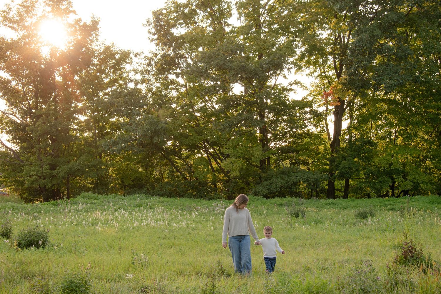 outdoor family session in Michigan