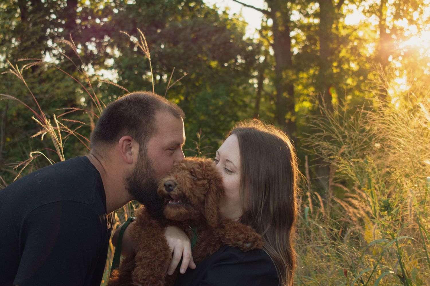 outdoor golden hour portrait in Michigan