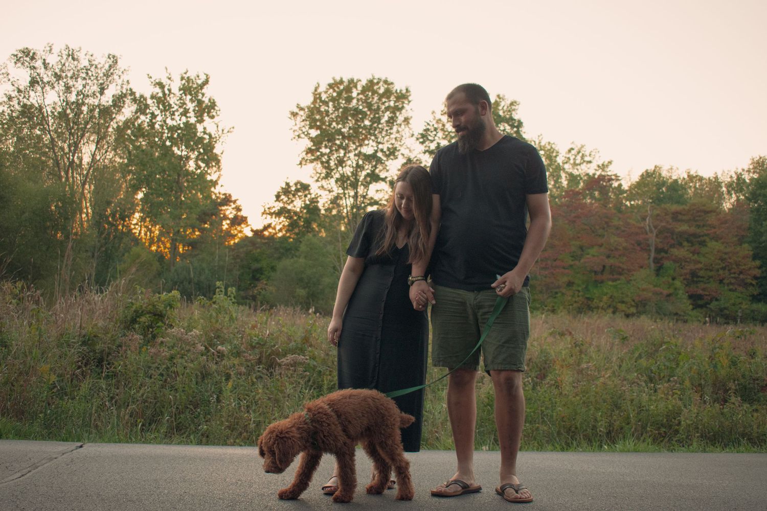 outdoor family session in Michigan
