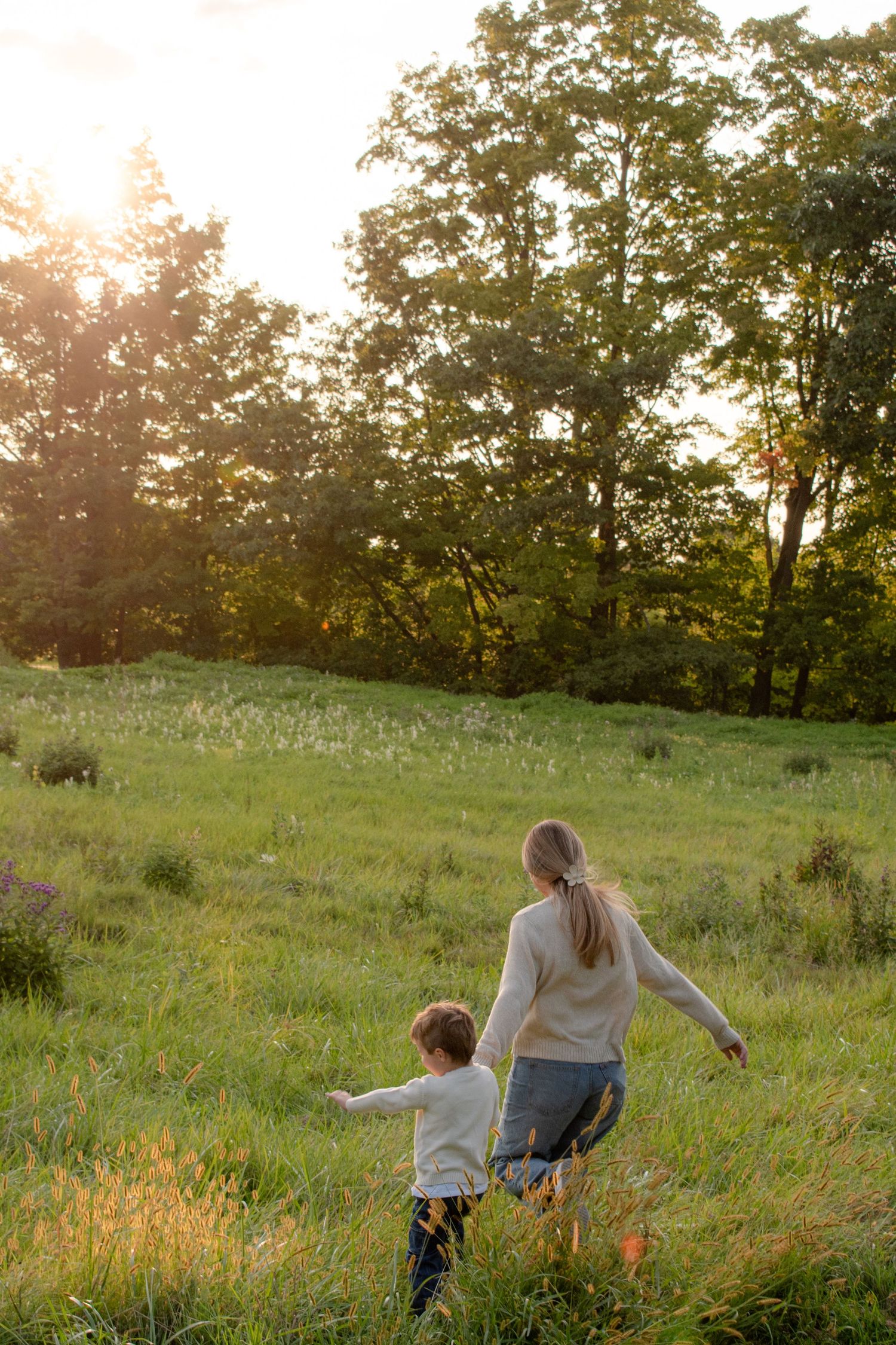 outdoor family session in Michigan