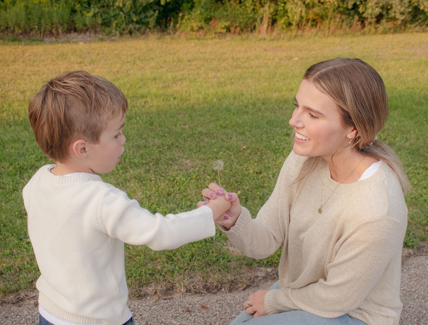 outdoor family session in Michigan