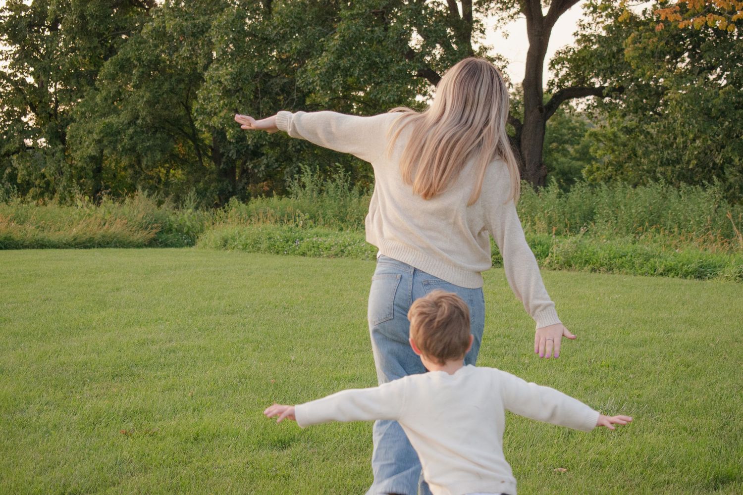 outdoor family session in Michigan