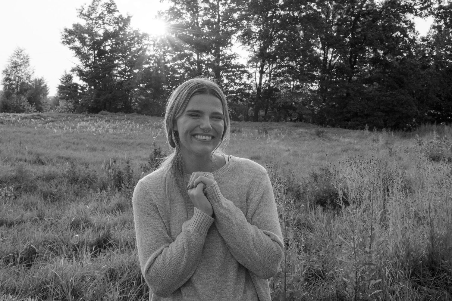 outdoor lifestyle portrait in Michigan