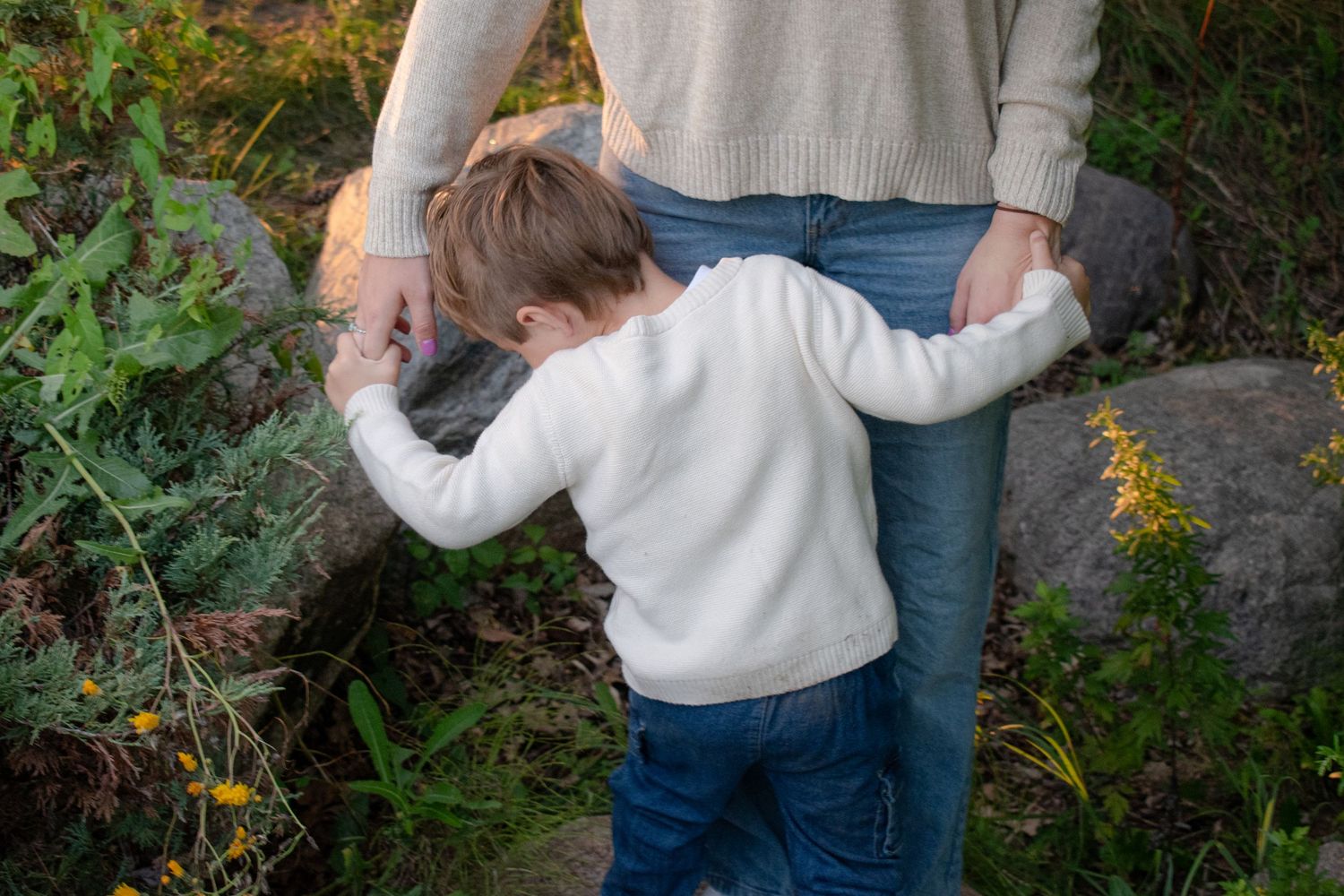 outdoor family session in Michigan