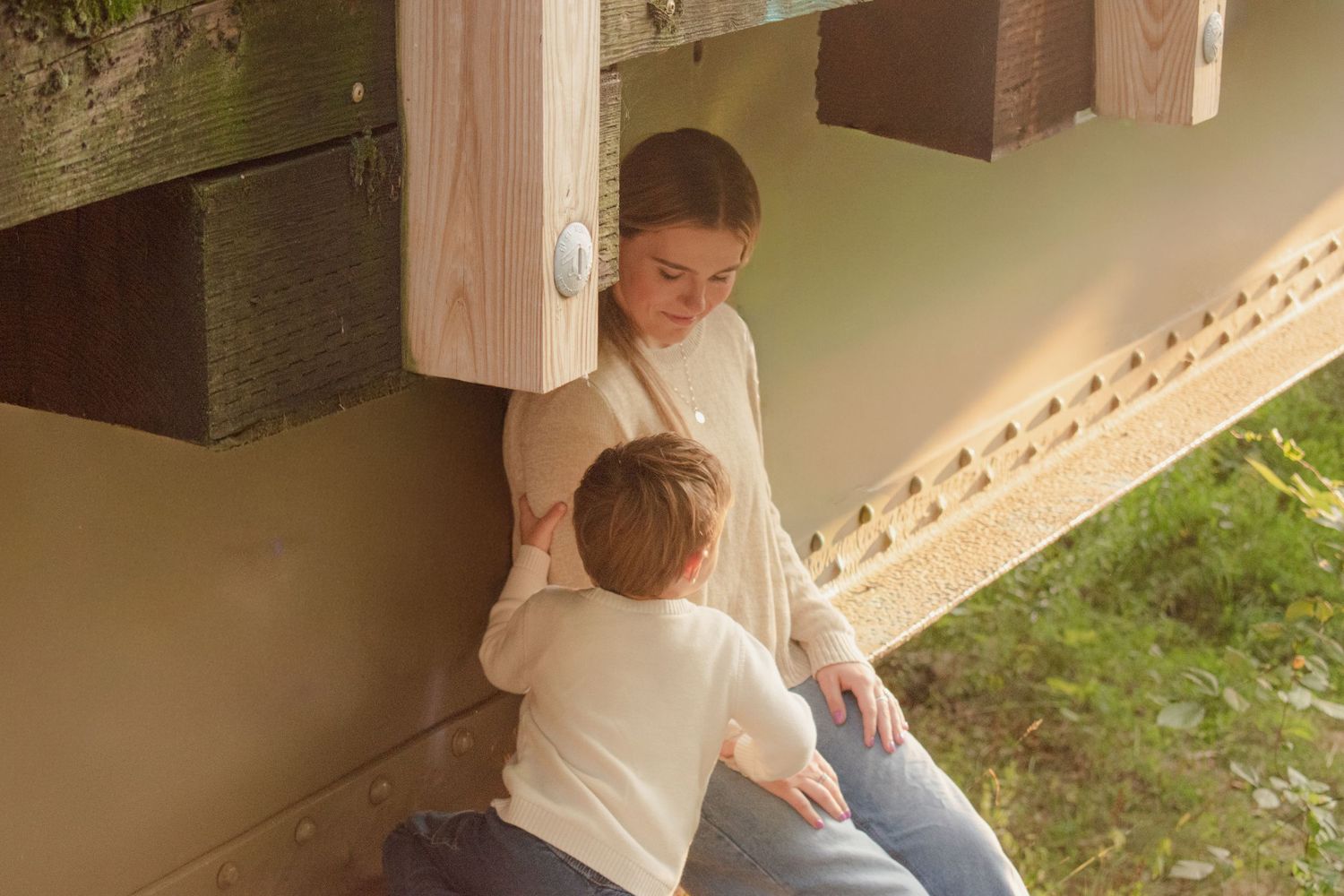 outdoor family session in Michigan