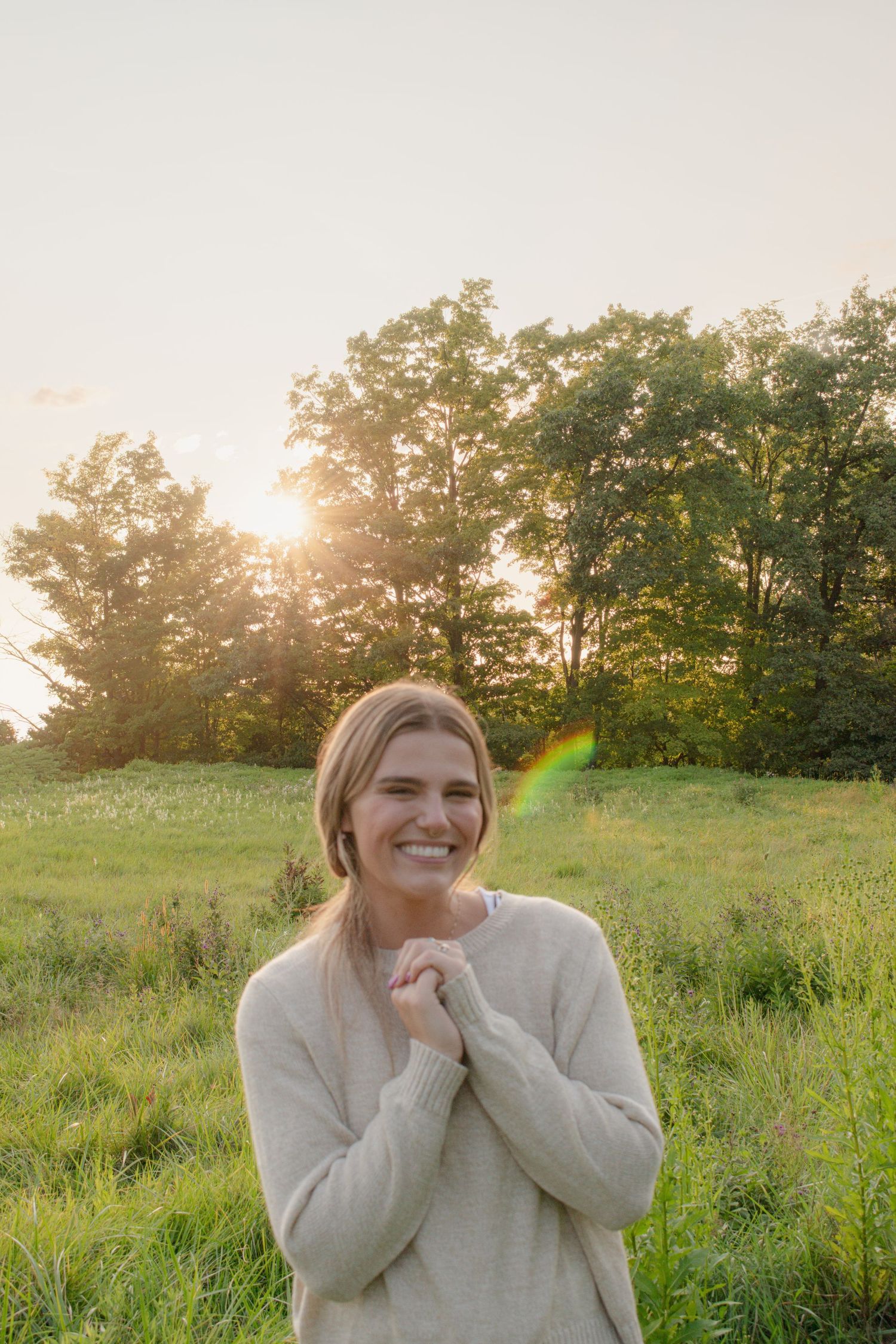 outdoor lifestyle portrait in Michigan