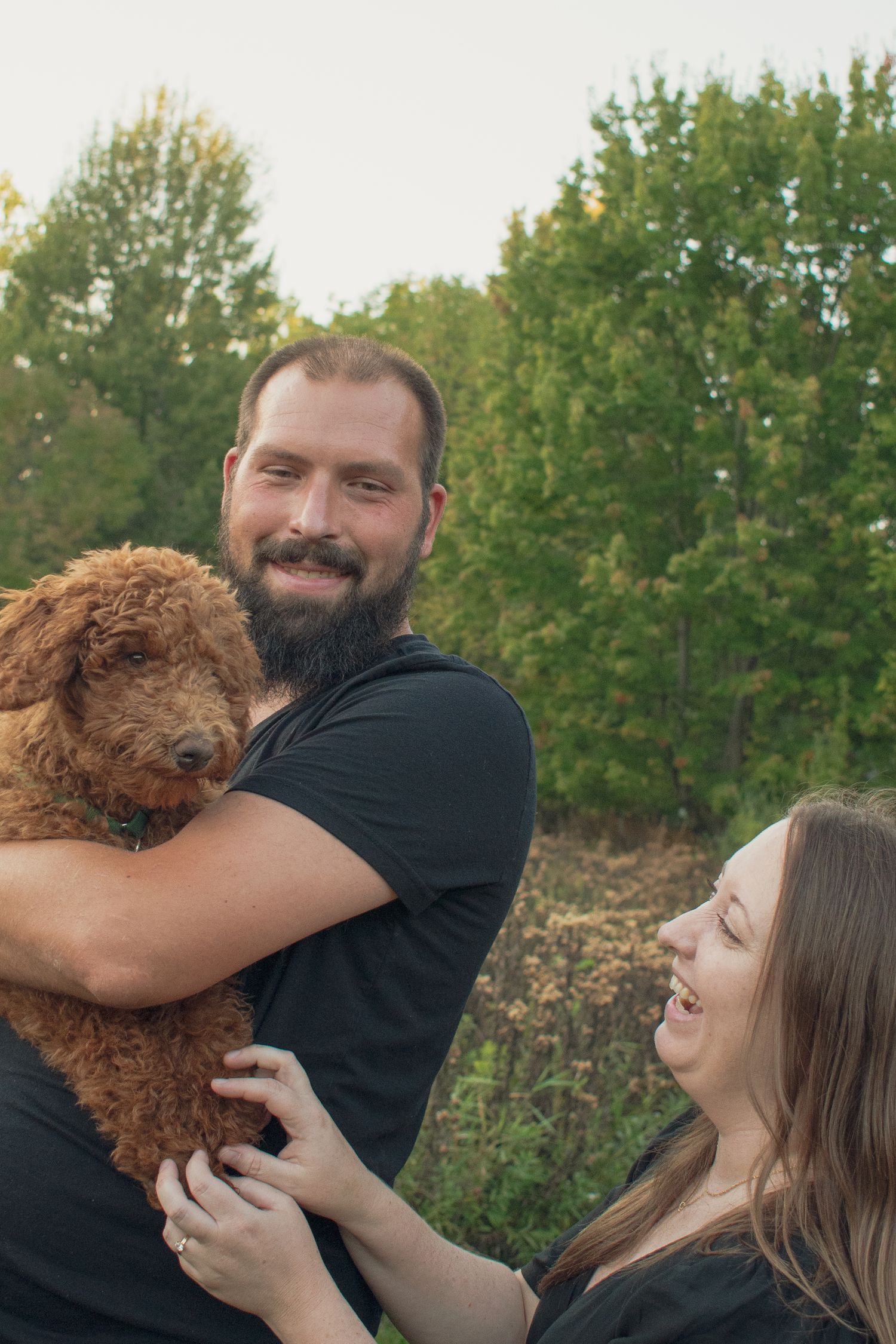 outdoor family session in Michigan