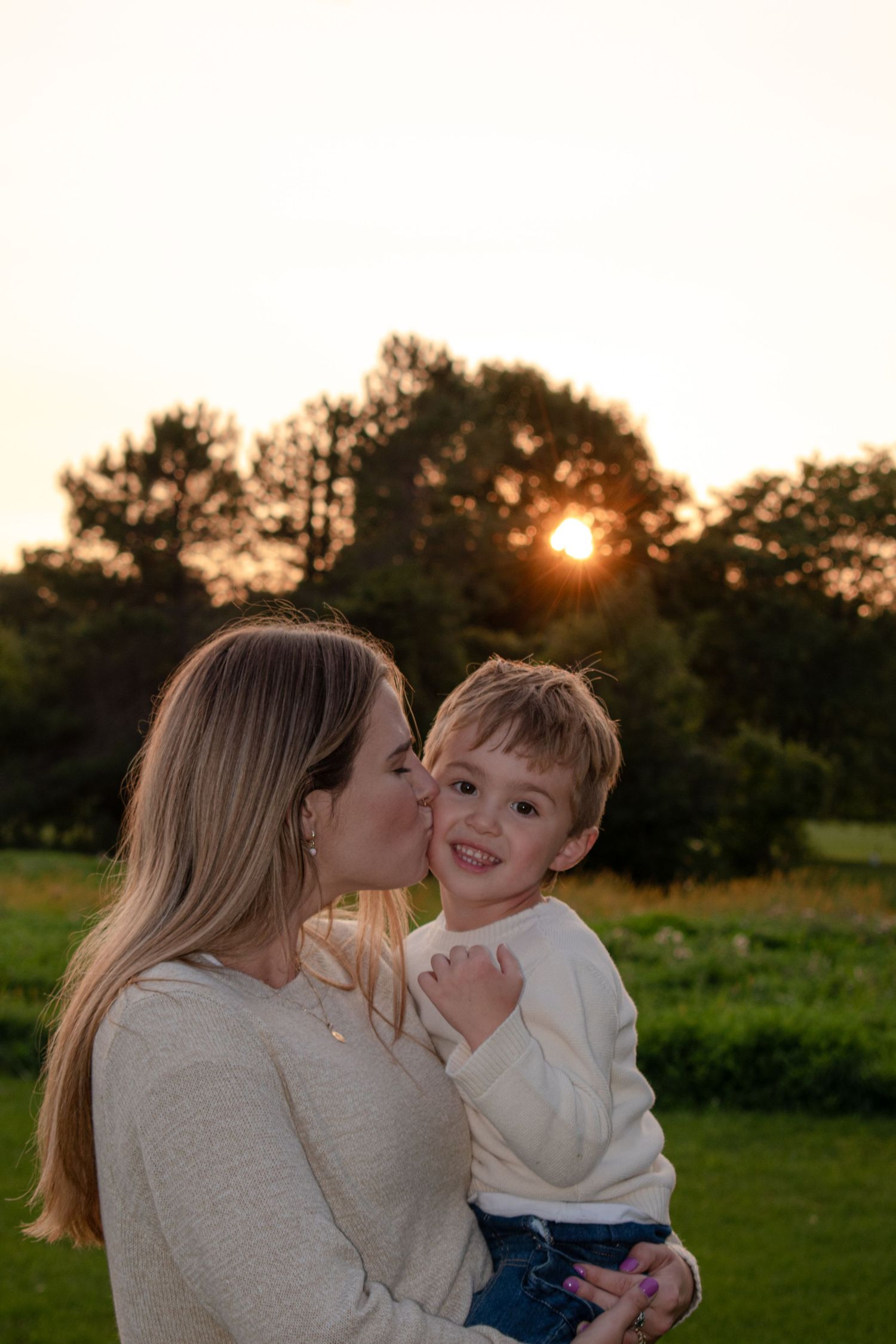 outdoor family session in Michigan