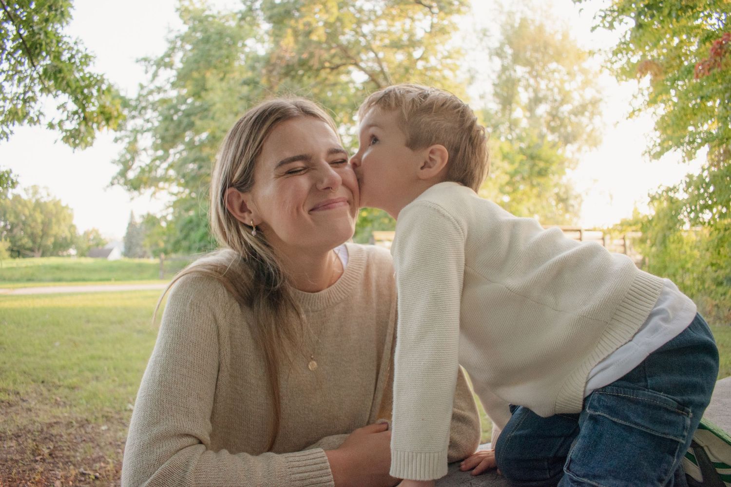 outdoor family session in Michigan