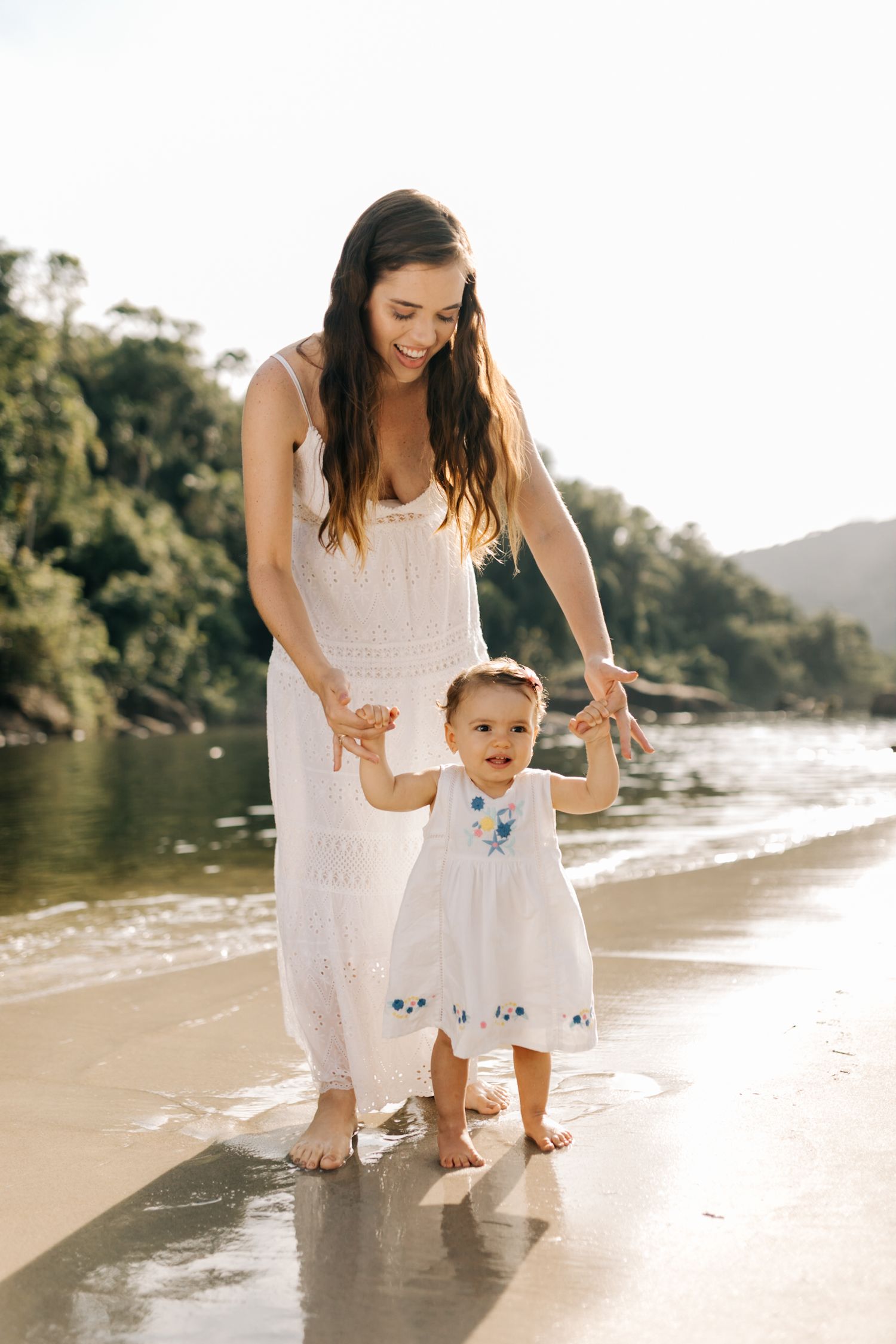 A sunny beach day filled with family fun and laughter.