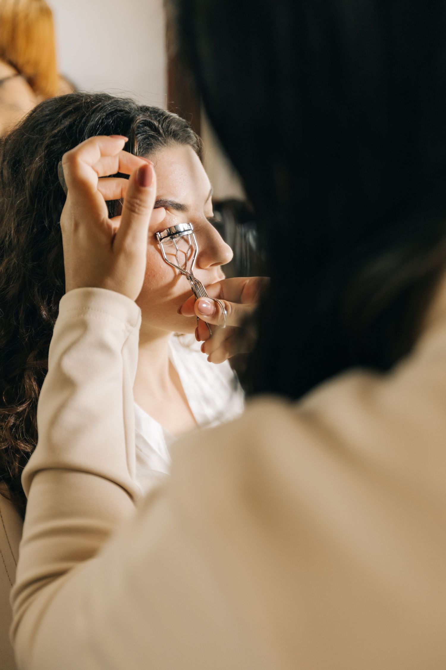 Close-up sequence showing delicate details of wedding preparation and styling.