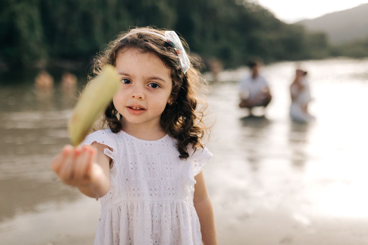 Beautiful natural light portraits at beach setting.