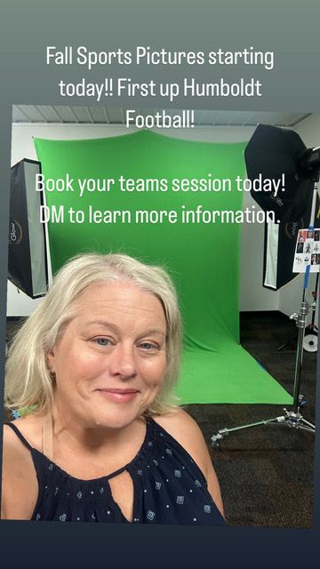 A series of four similar photos showing a green screen photography setup in a studio environment.