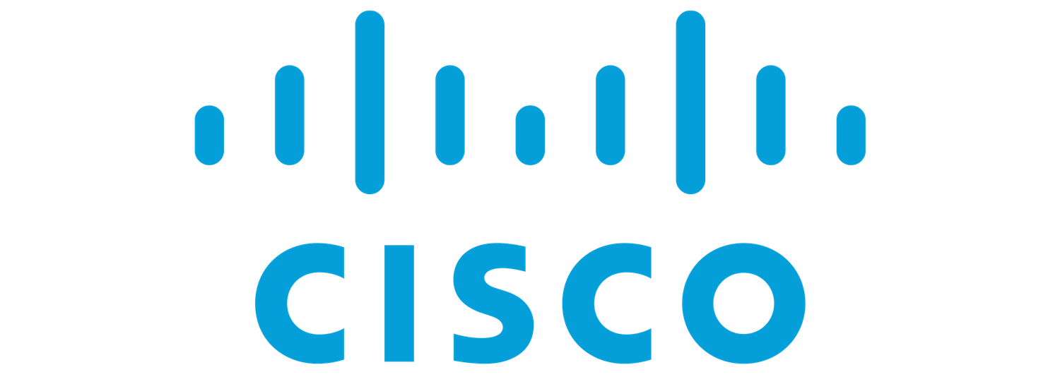 The Cisco logo displayed in light blue against a white background.