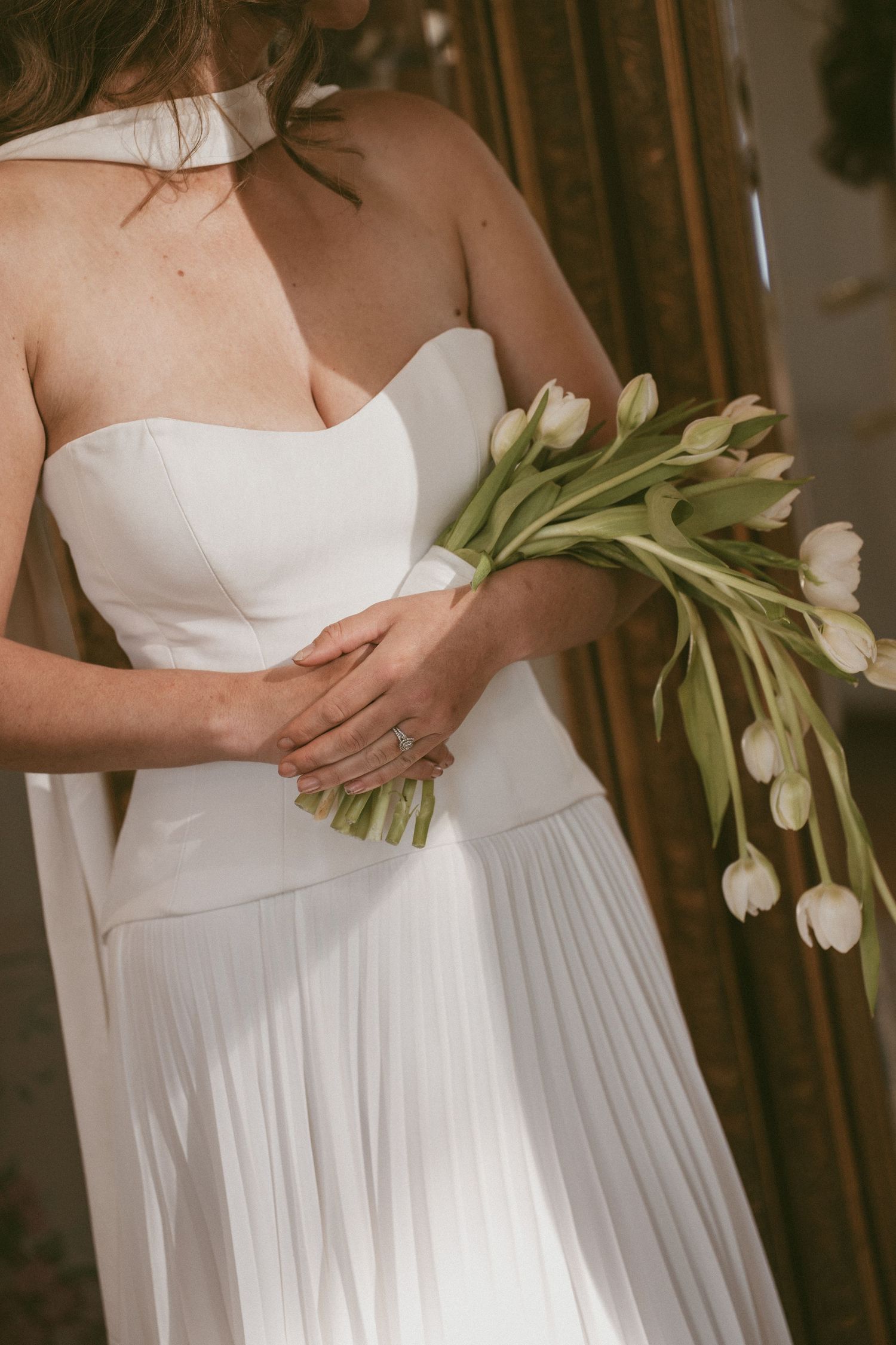 Katie Charlotte Photography Bride in gown and alter dress