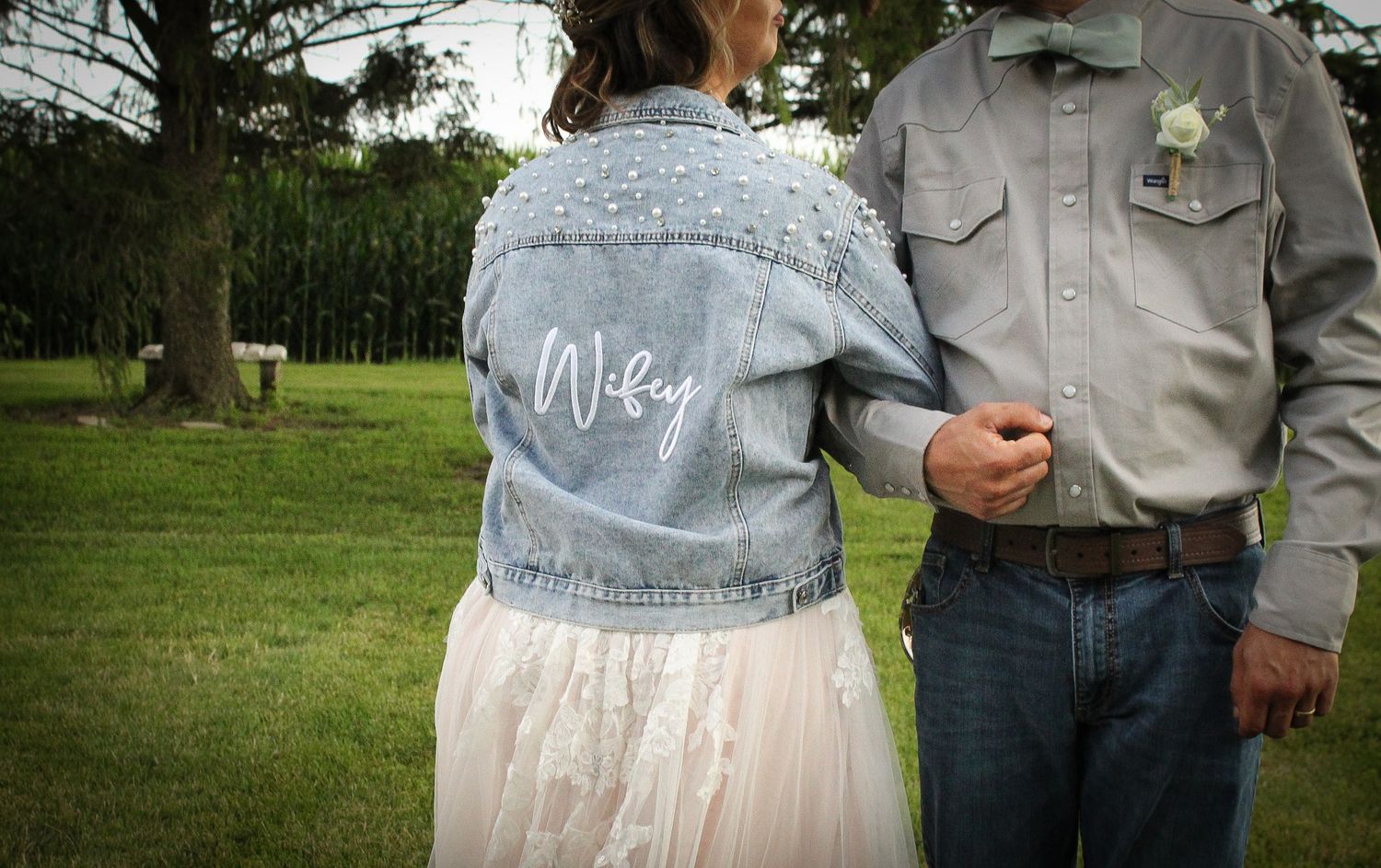 True to life image of bride and groom