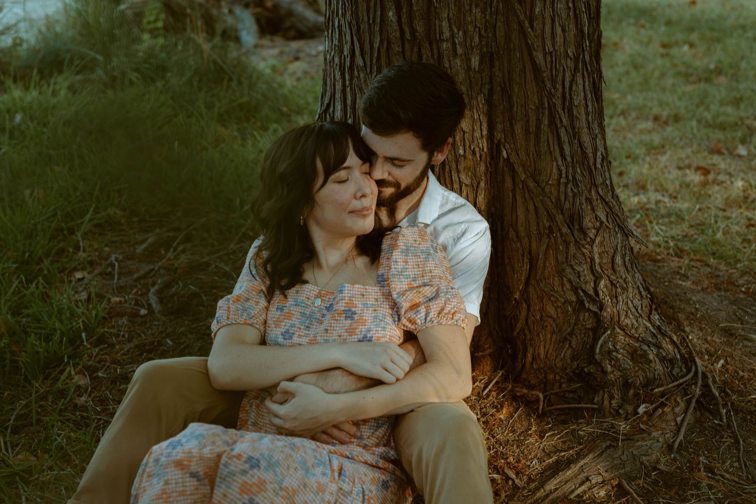 Wimberely Texas engagement photos by the river
