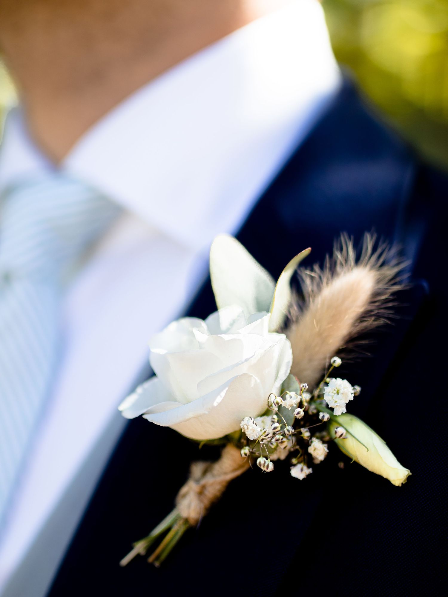 Photo boutonnière marié