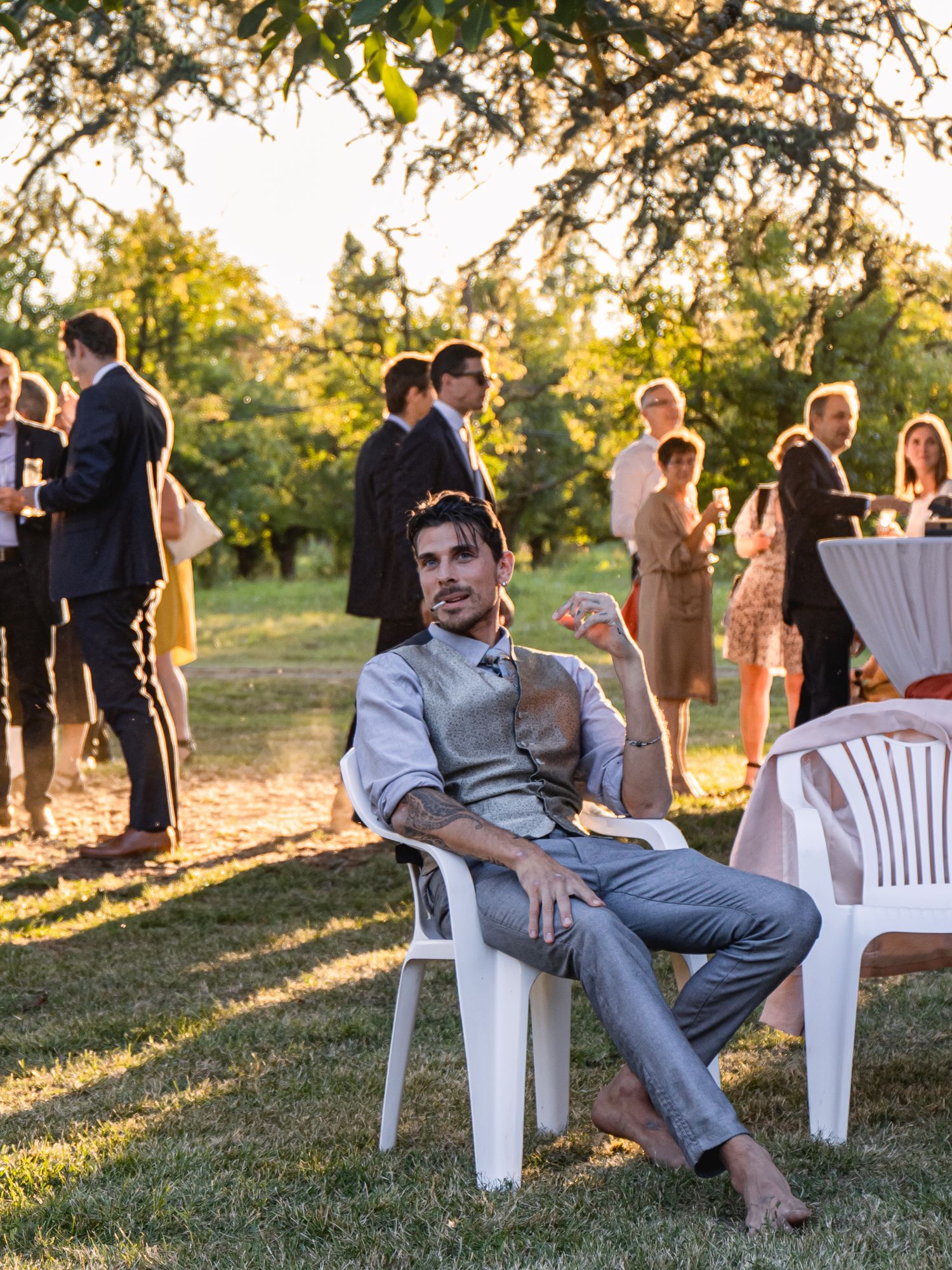 portrait mariage assis