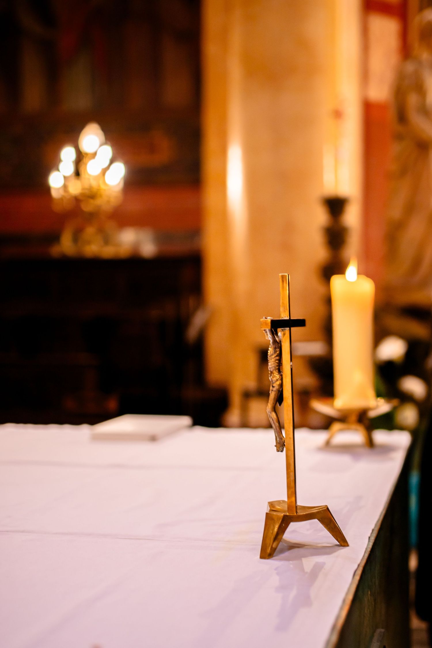 Photo de détail baptême autel