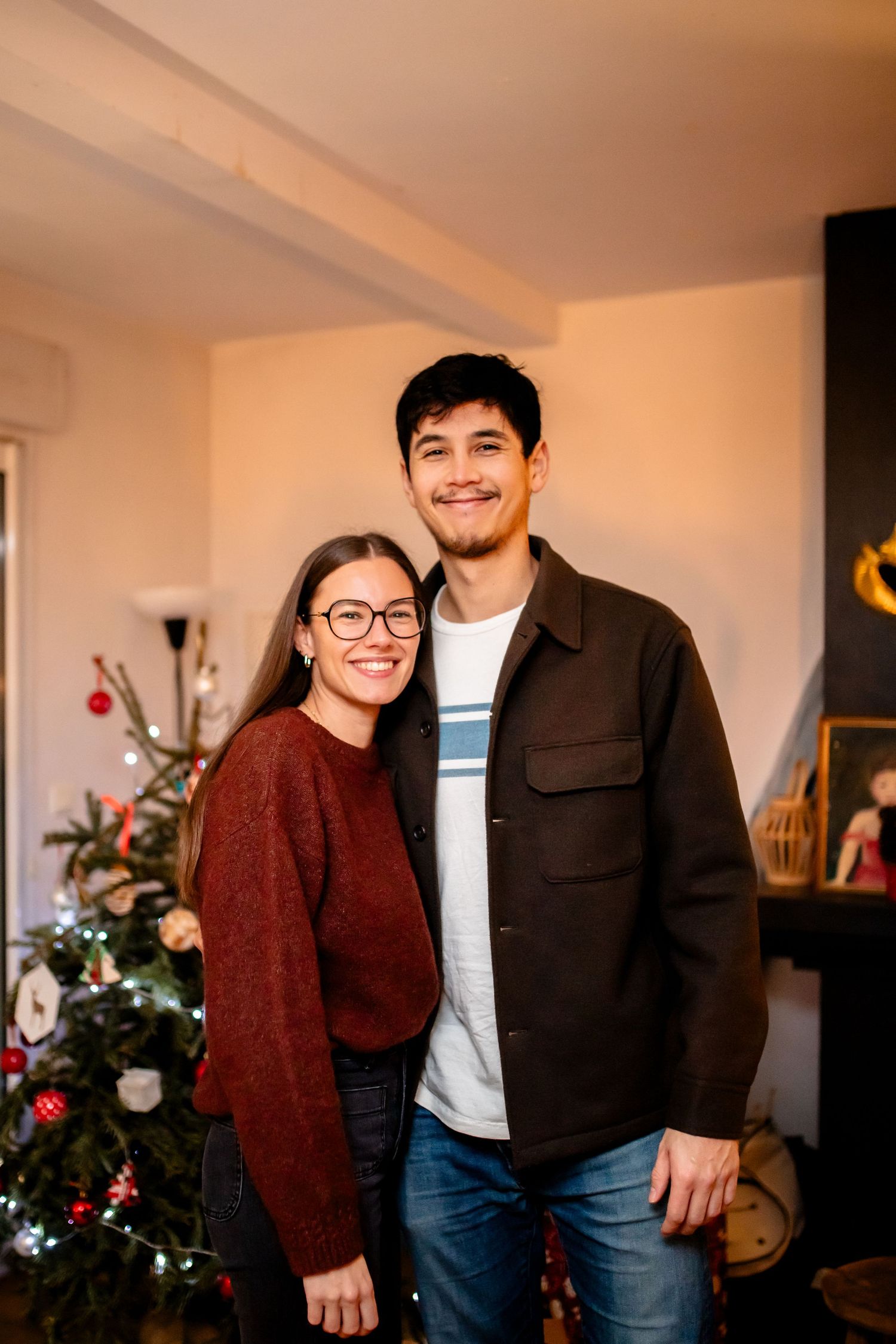 photo de couple noël