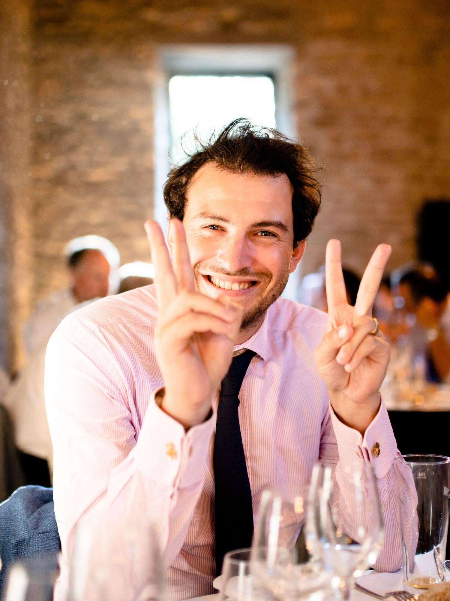 portrait dîner mariage