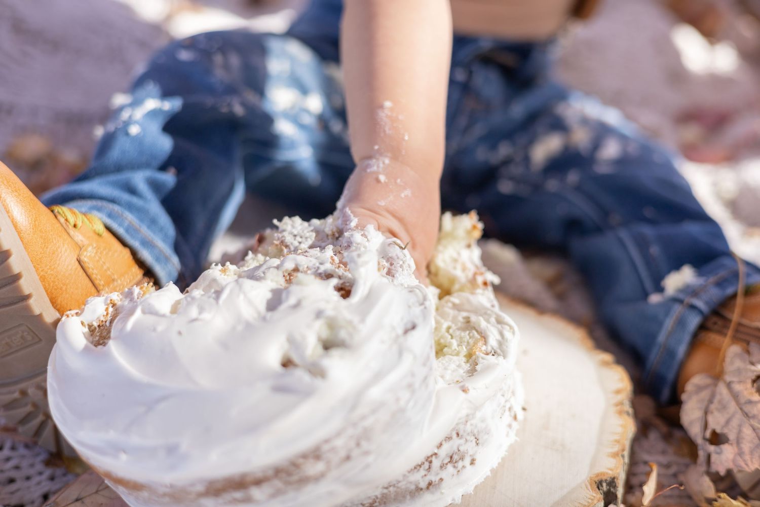 Mixing powder ingredients in kitchen bowls to prepare baked goods or pastries.