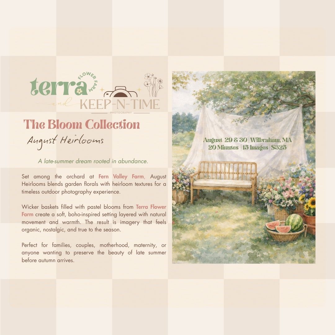 Vintage scrapbook layout featuring garden scenes and text about preserving memories in muted earth tones.
