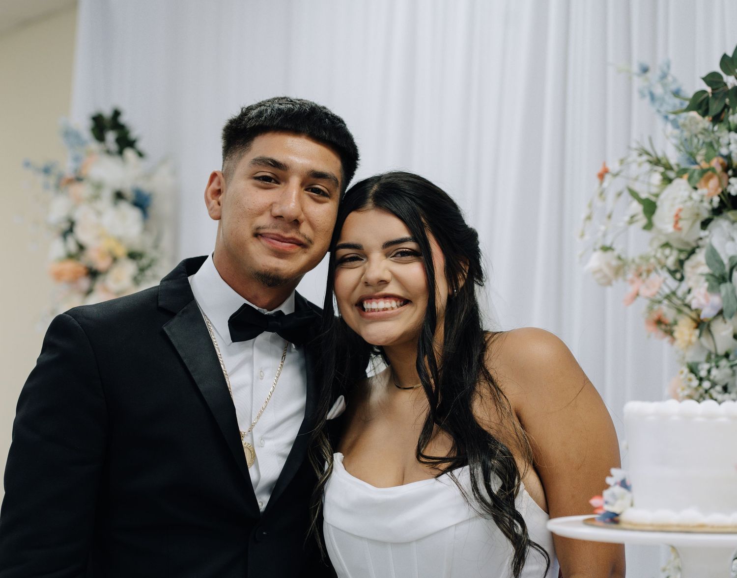 Newly weds celebrating their love in Fresno Ca.