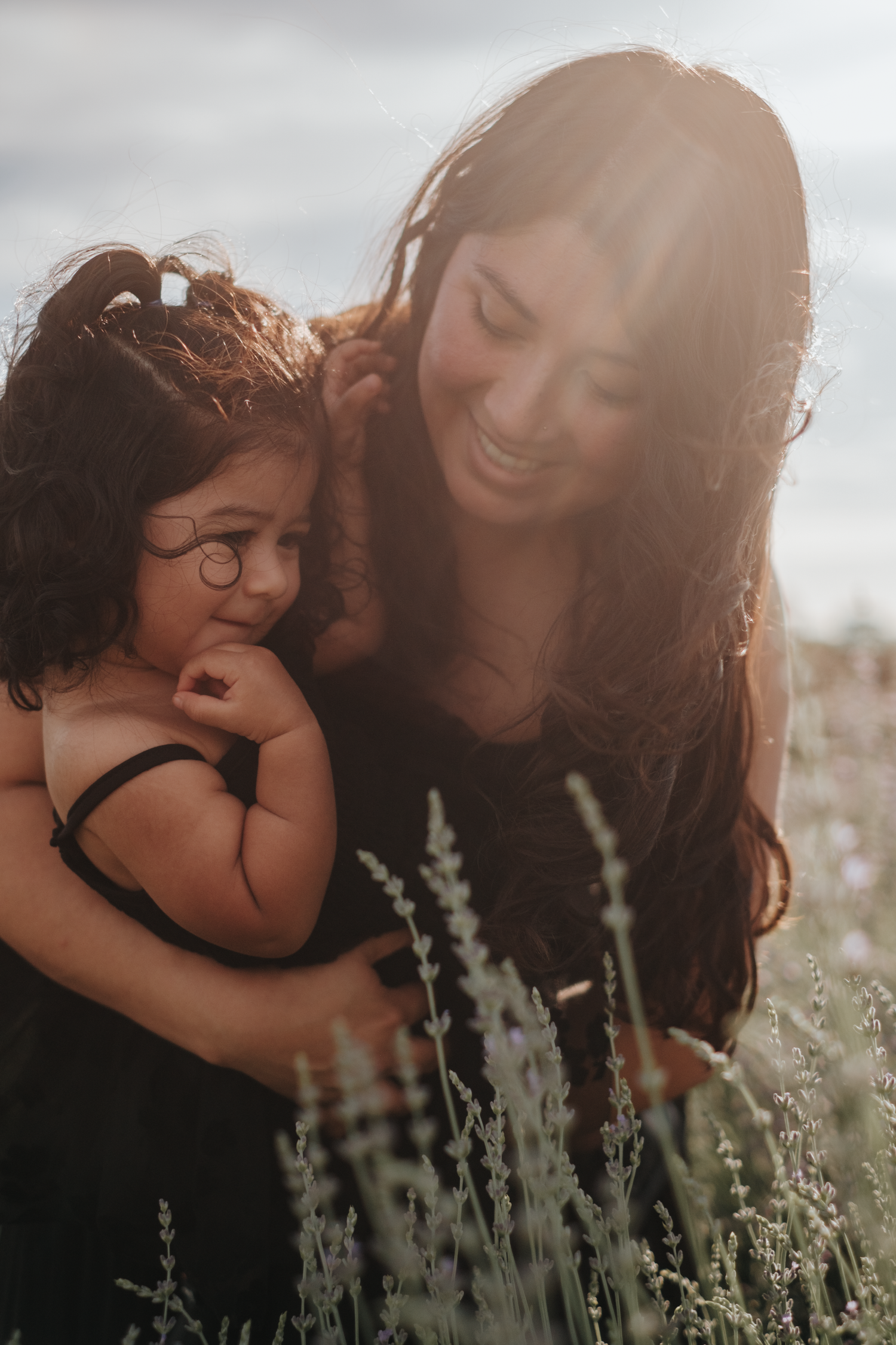 Mother and Daughter at the Fresno Blossom Trail
