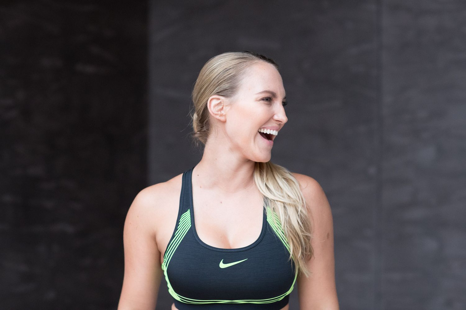 Athletic person in workout gear photographed in sequence during training.