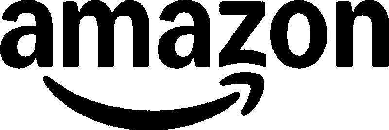 Black Amazon company logo featuring the iconic curved arrow design on white background.
