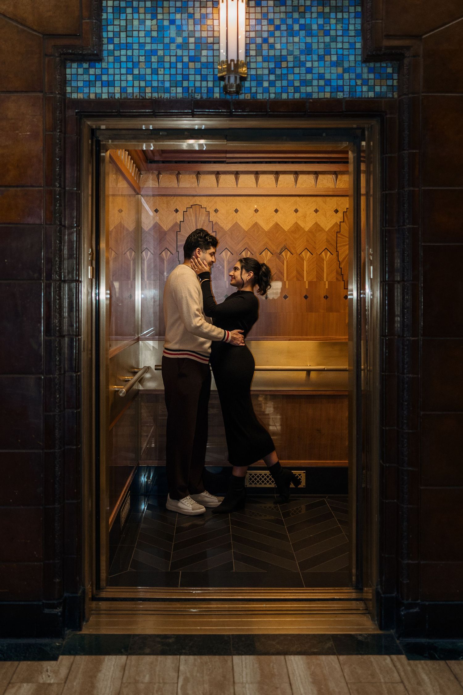 downtown Vancouver, couples session, luxury proposal photography, engagement session, she said yes, Vancouver engagement photo