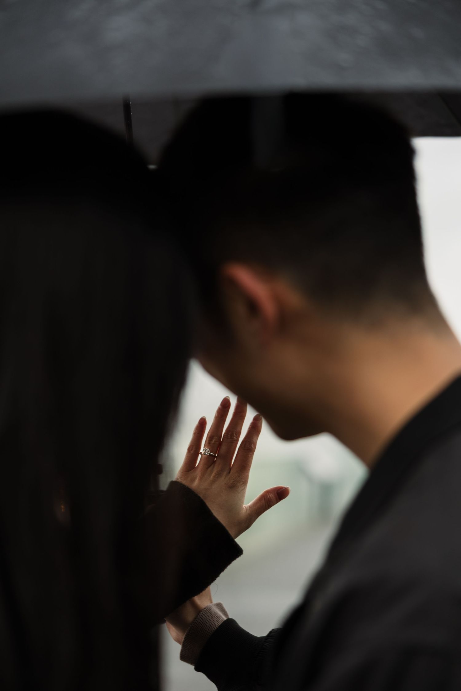 Ring shot from a engagement session, Vancouver Proposal Photography