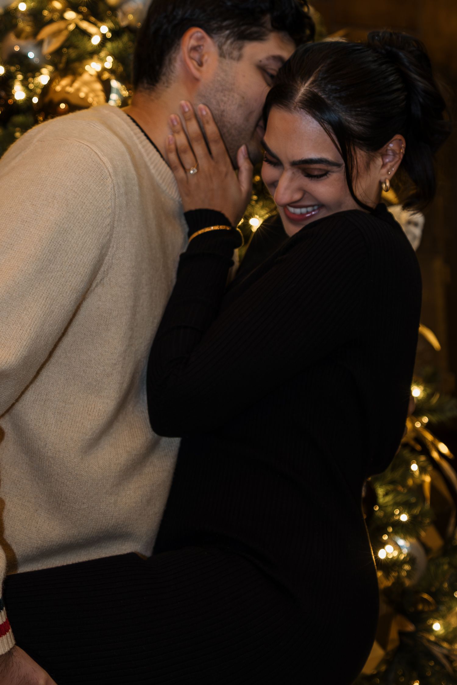 downtown Vancouver, couples session, luxury proposal photography, engagement session, she said yes, Vancouver engagement photo