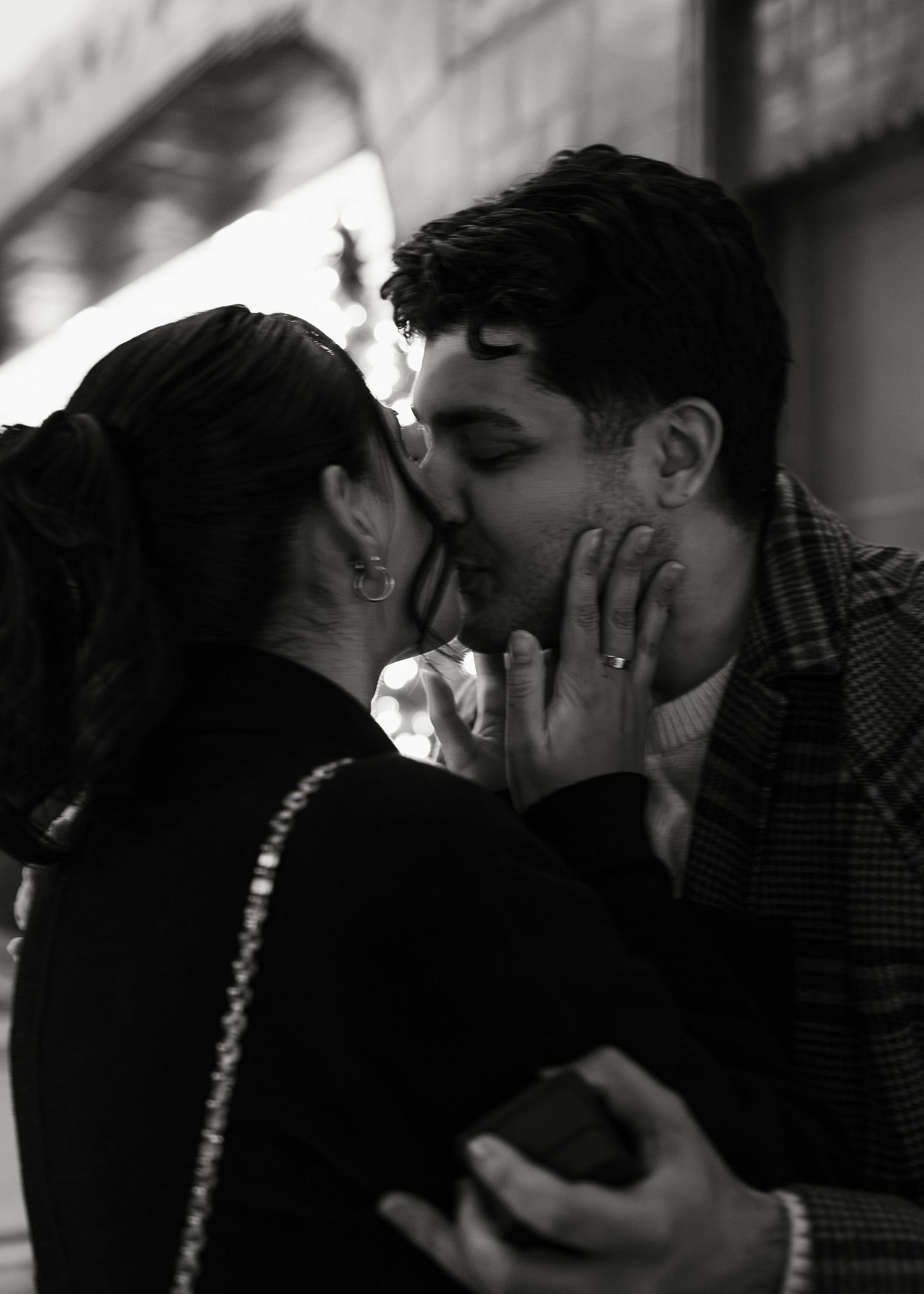 downtown Vancouver, couples session, luxury proposal photography, engagement session, she said yes, Vancouver engagement photo