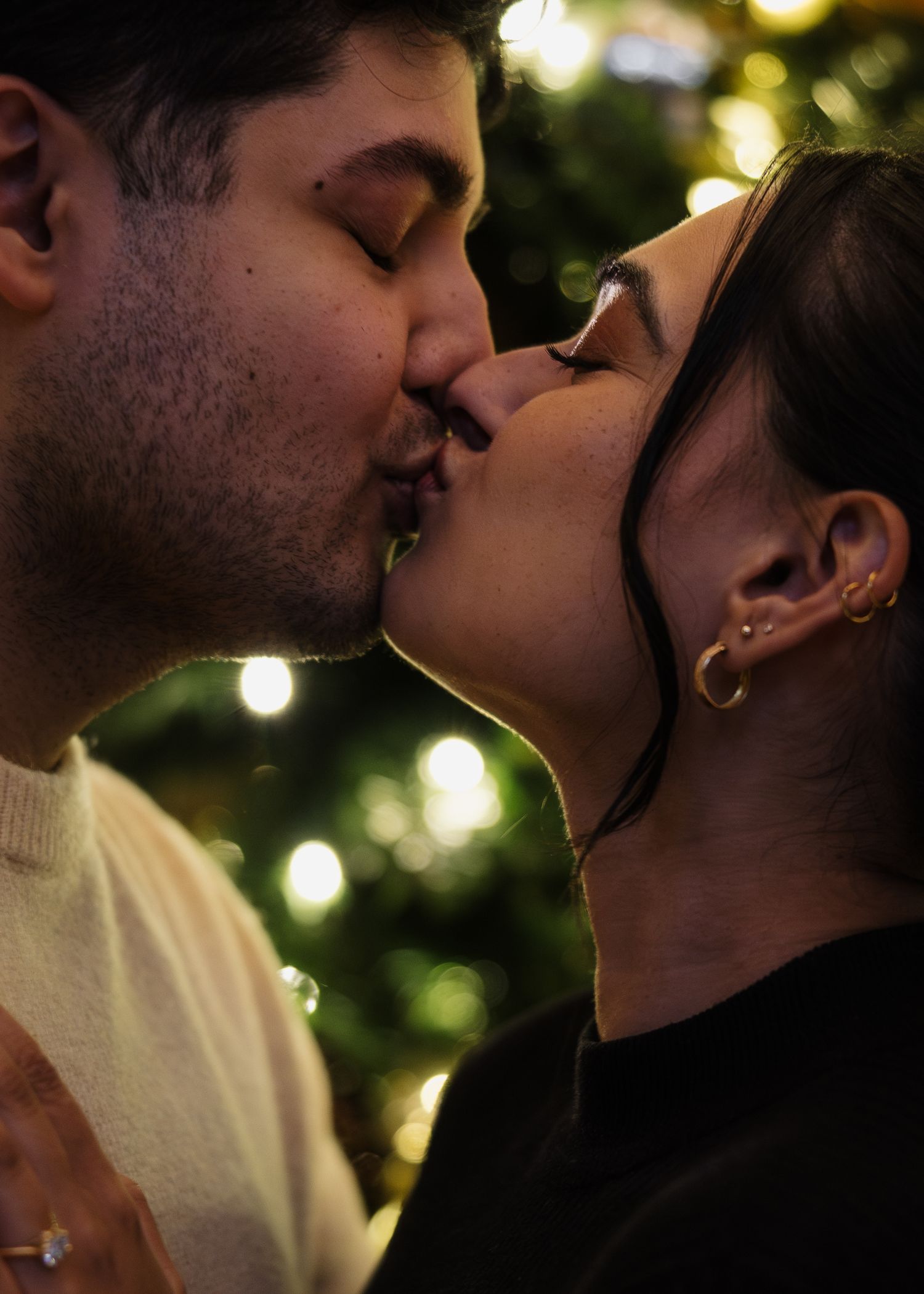 downtown Vancouver, couples session, luxury proposal photography, engagement session, she said yes, Vancouver engagement photo