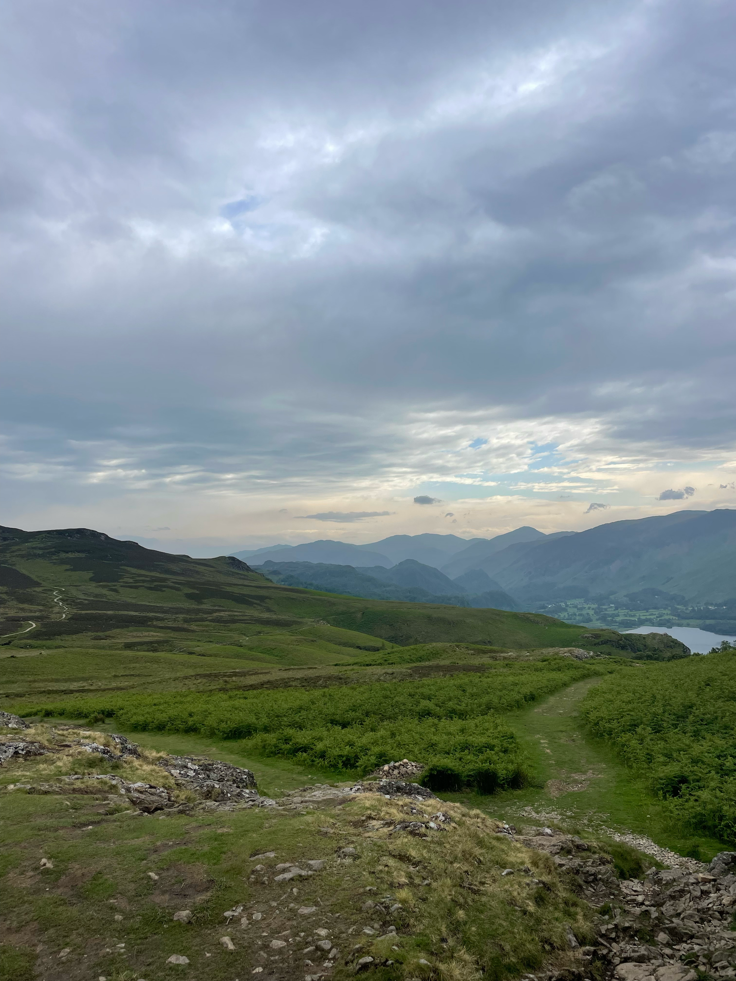 view from walla crag circular