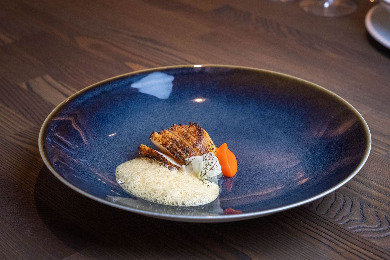 Orkney Scallop, Carrot, Fennel, Vadouvan Sauce