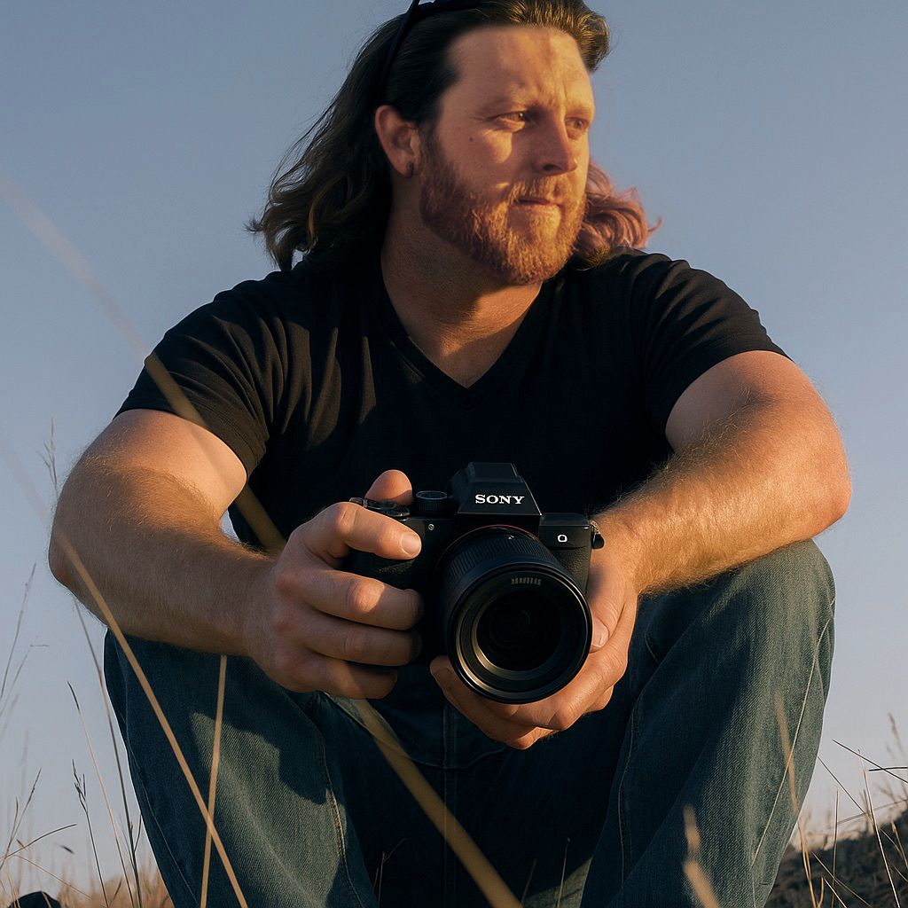 Wedding Photographer, Samuel Henderson during sunset on Mount Tam