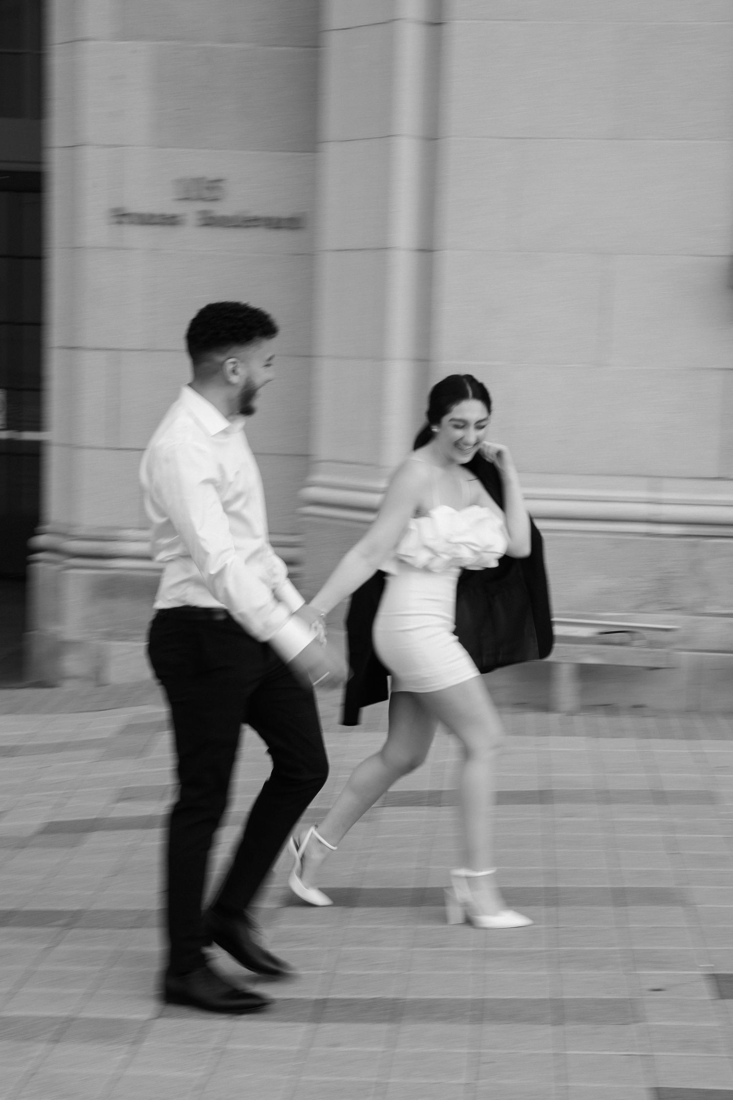 Downtown Toronto Engagement Shoot by Milk Photography. Timeless and editorial wedding photography