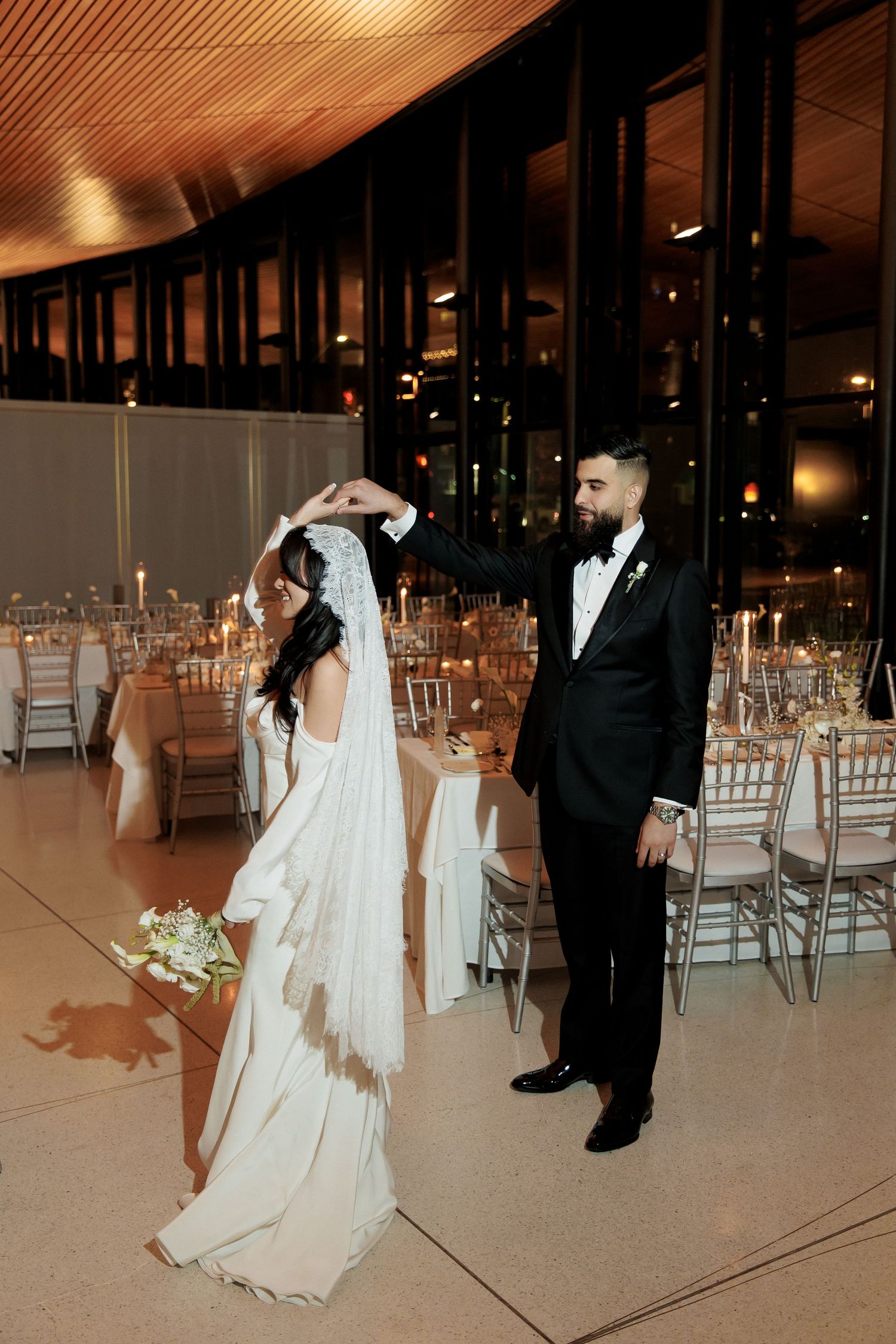 Cozy Candlelit Wedding at Spencer's at the Waterfront in Burlington, Canada by Milk Photography