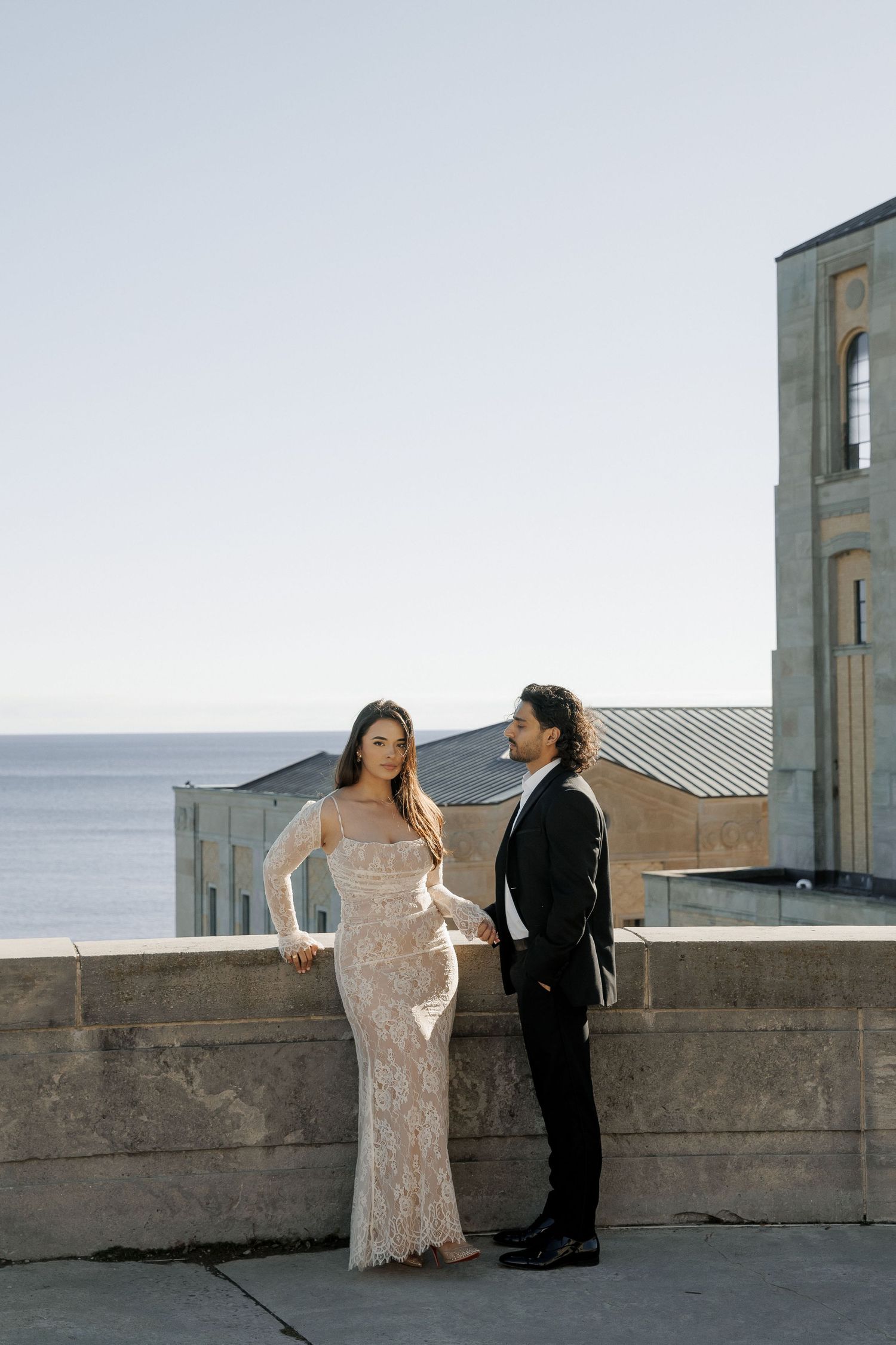 R.C. Harris Water Treatment Plant engagement session shot by Milk Photography - a Toronto based wedding and lifestyle photographer