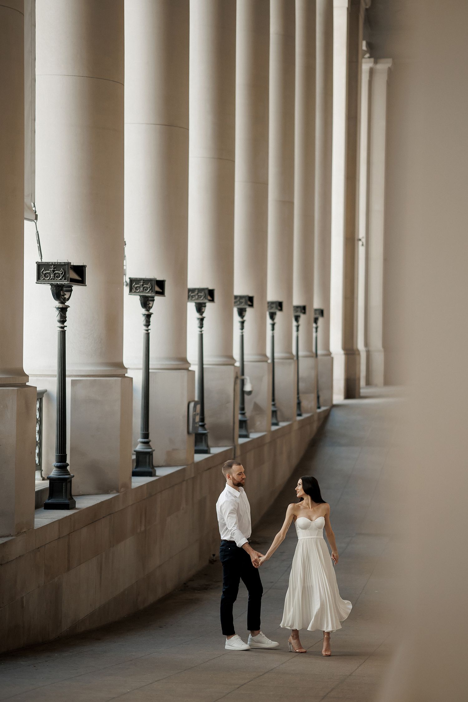 Editorial style downtown Toronto engagement session at Union Station - one of my favourite Toronto photography locations for photos.