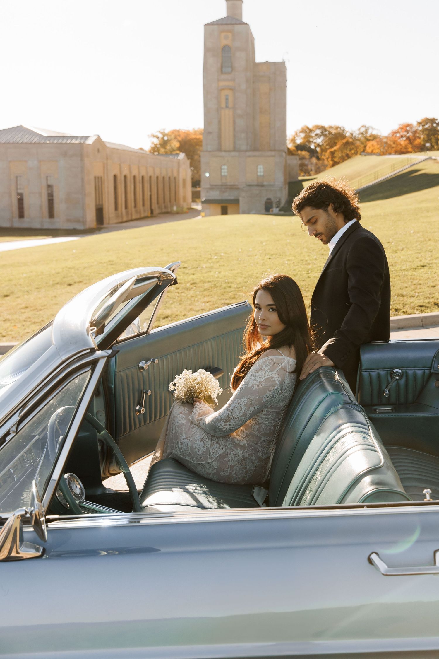 A Vintage Inspired Engagement Shoot at R.C. Harris Water Treatment Plant, Toronto by Milk Photography. Timeless and editorial wedding photos
